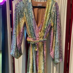 Show Me Your MuMu Multicolor Sequin Dress